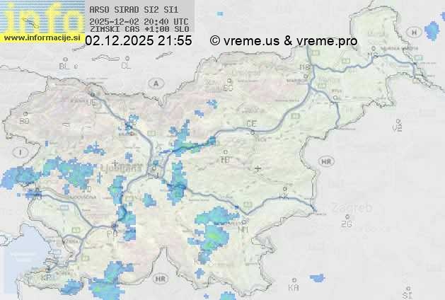 Radarska karta padavin