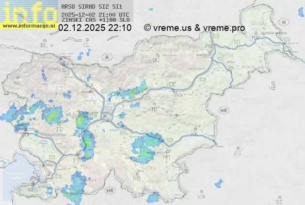 Radarska karta padavin