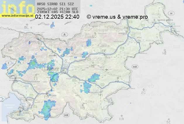 Radarska karta padavin