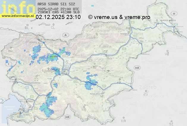 Radarska karta padavin