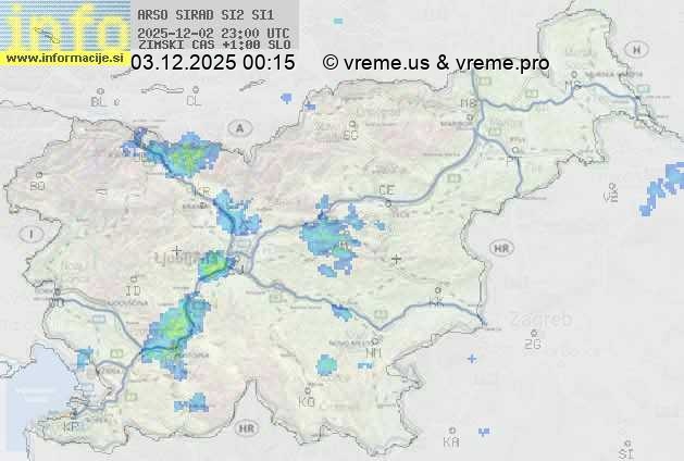 Radarska karta padavin