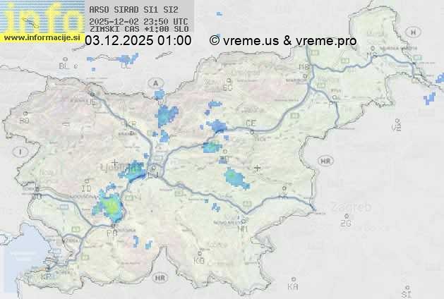 Radarska karta padavin