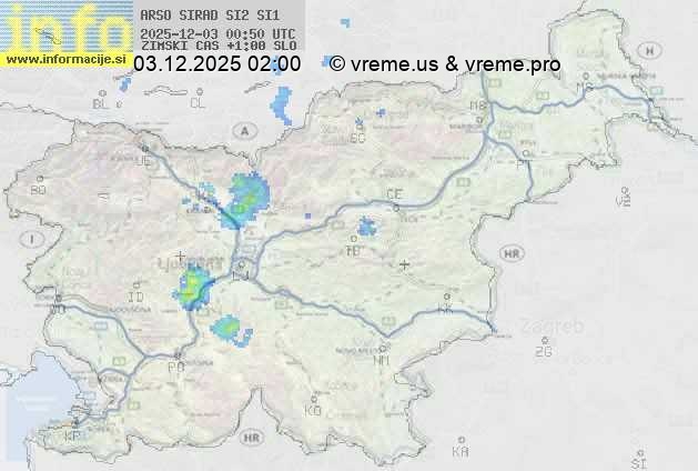Radarska karta padavin
