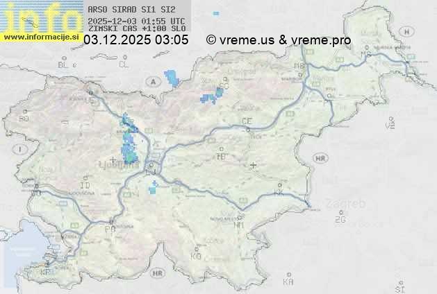 Radarska karta padavin