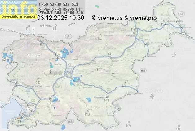 Radarska karta padavin