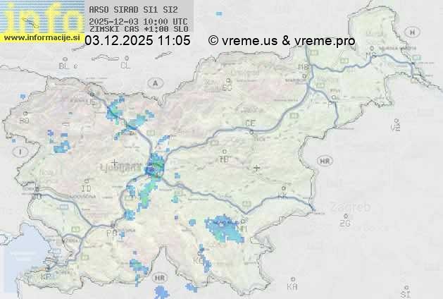 Radarska karta padavin
