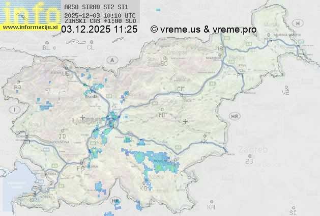Radarska karta padavin