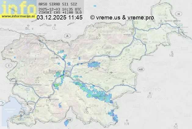 Radarska karta padavin