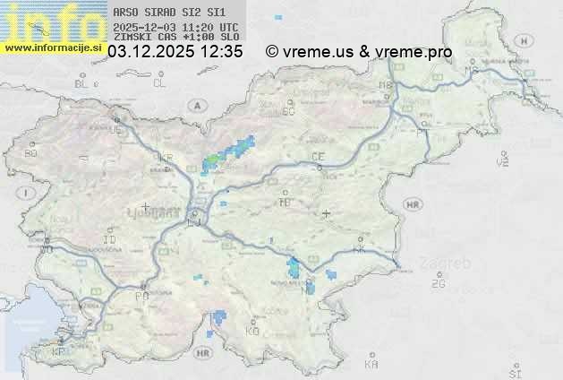 Radarska karta padavin