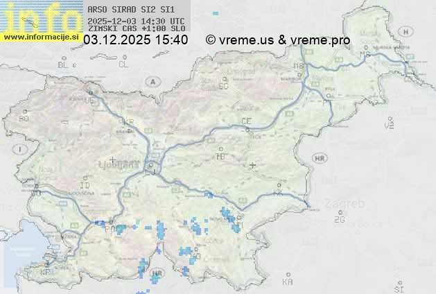 Radarska karta padavin