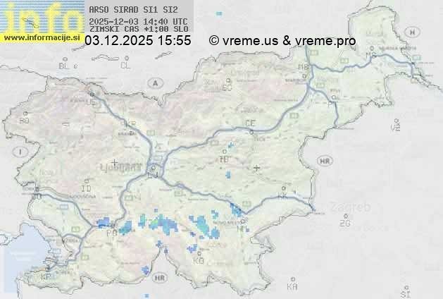 Radarska karta padavin