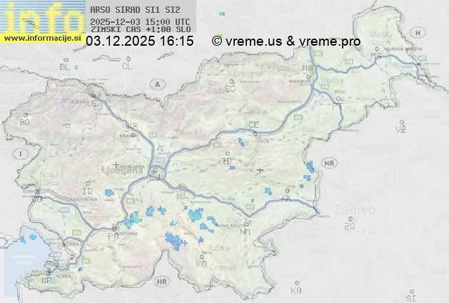 Radarska karta padavin