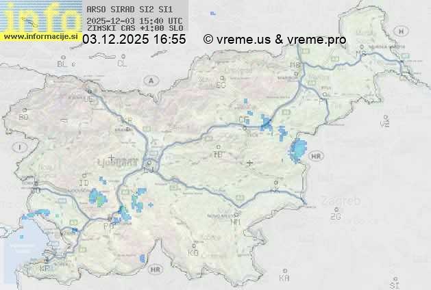 Radarska karta padavin