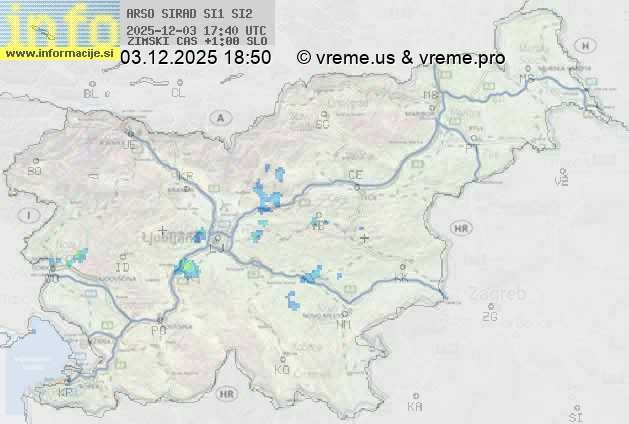Radarska karta padavin