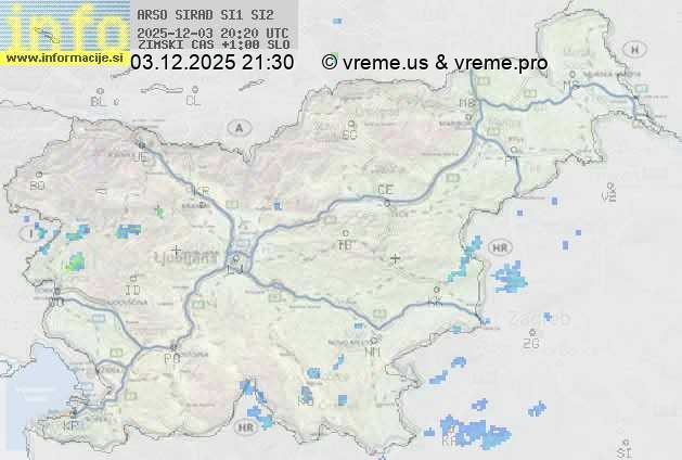 Radarska karta padavin