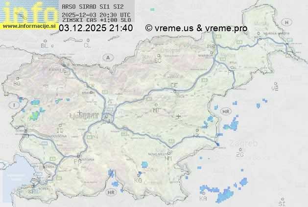 Radarska karta padavin