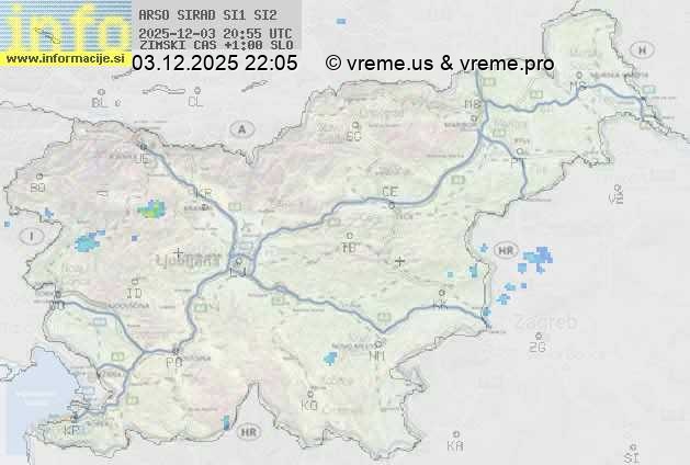 Radarska karta padavin