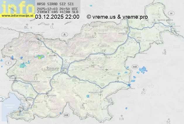 Radarska karta padavin