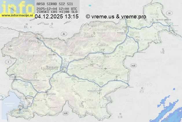 Radarska karta padavin