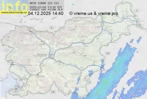 Radarska karta padavin
