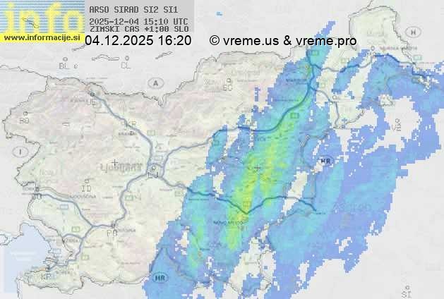 Radarska karta padavin