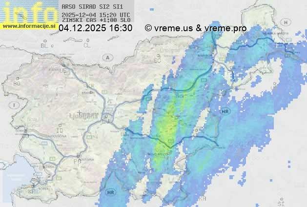 Radarska karta padavin