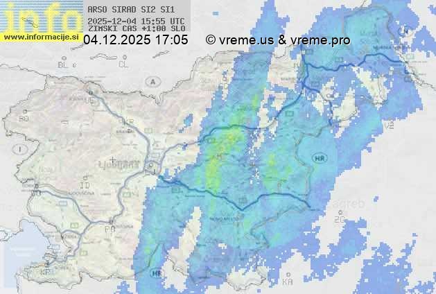 Radarska karta padavin