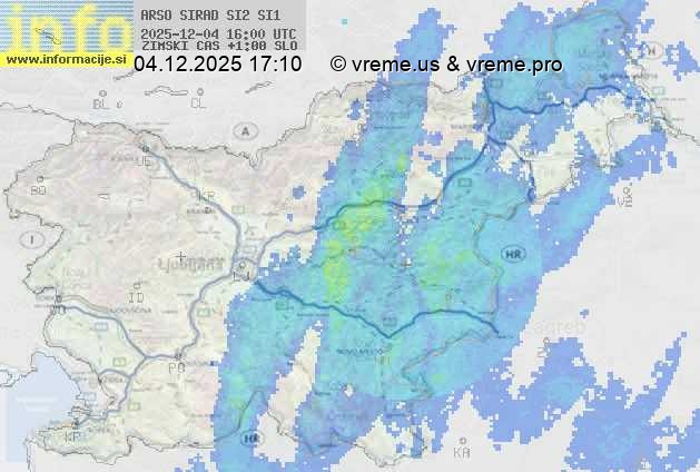 Radarska karta padavin
