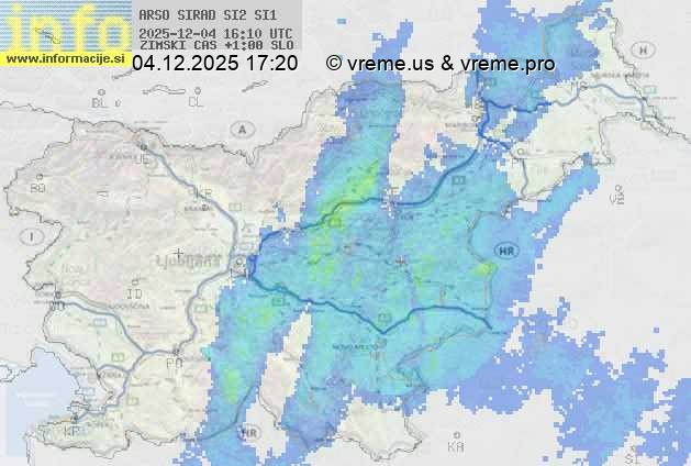 Radarska karta padavin
