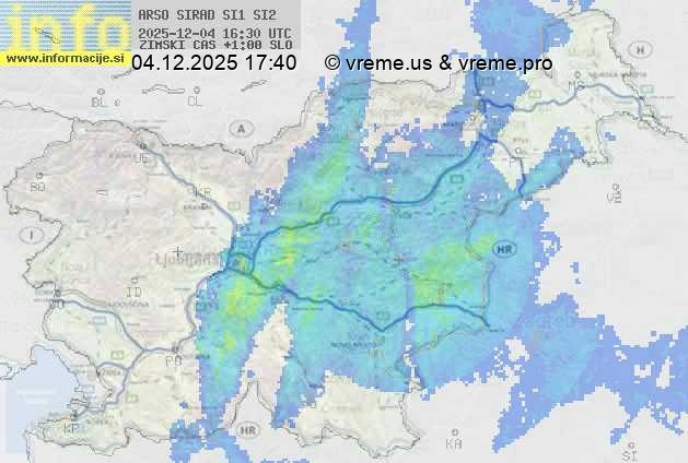 Radarska karta padavin