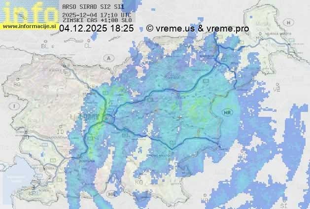 Radarska karta padavin