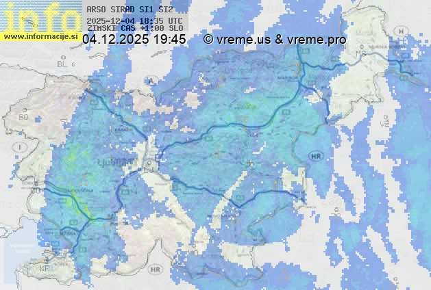 Radarska karta padavin