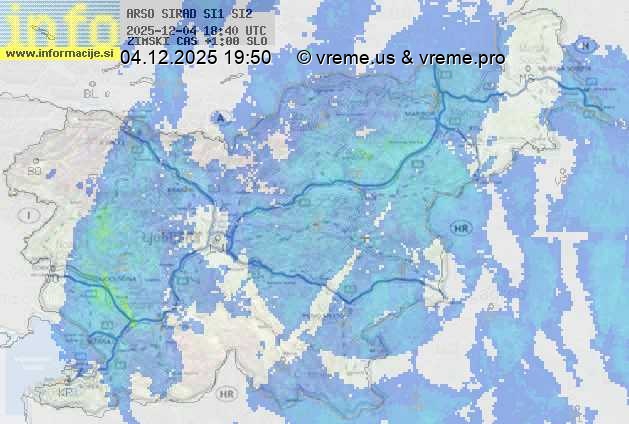 Radarska karta padavin