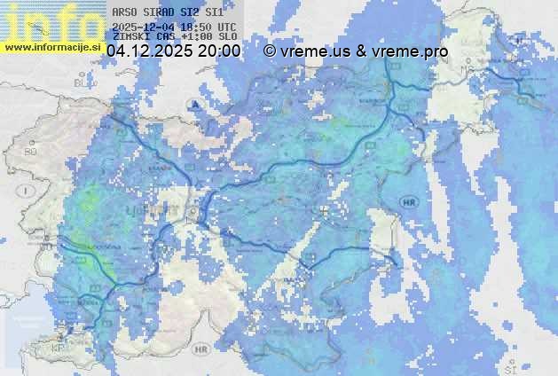 Radarska karta padavin