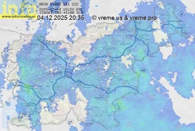 Radarska karta padavin
