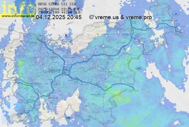 Radarska karta padavin