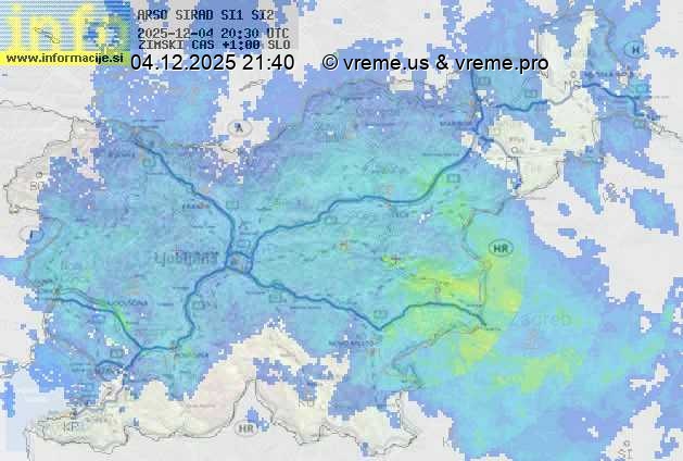 Radarska karta padavin