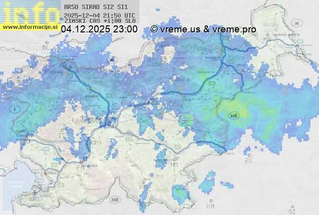 Radarska karta padavin