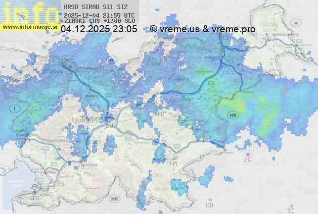 Radarska karta padavin