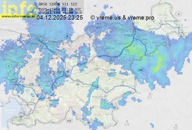 Radarska karta padavin