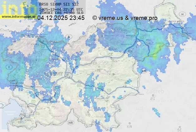 Radarska karta padavin