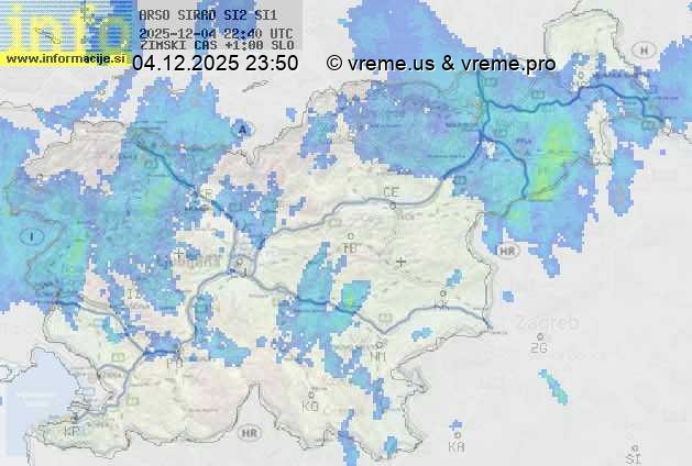 Radarska karta padavin