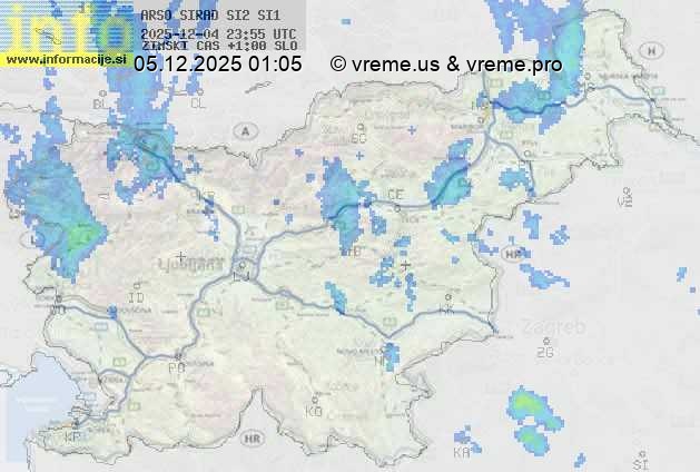 Radarska karta padavin