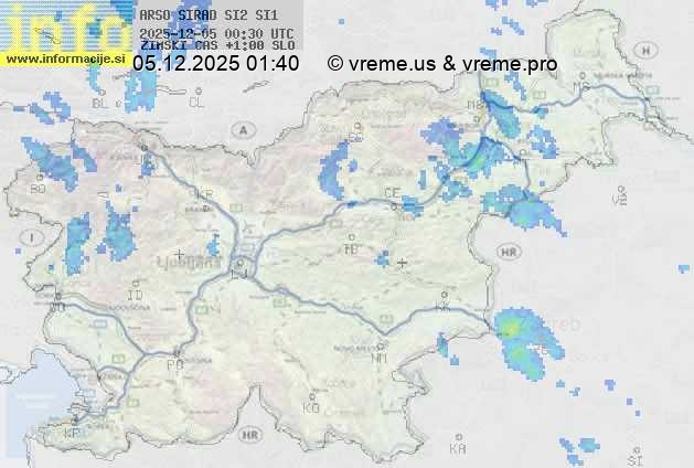 Radarska karta padavin