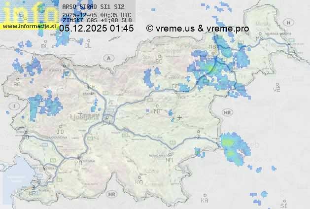 Radarska karta padavin