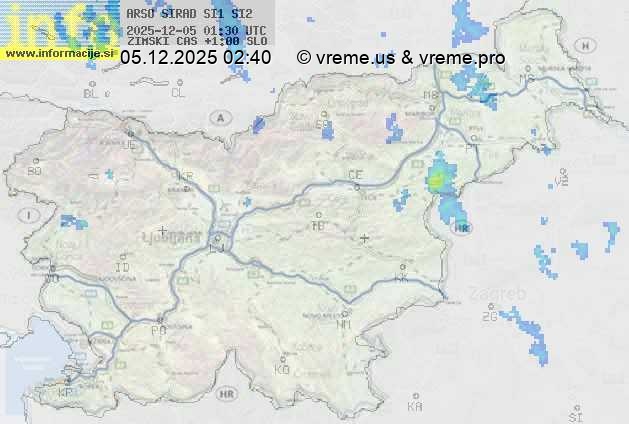 Radarska karta padavin