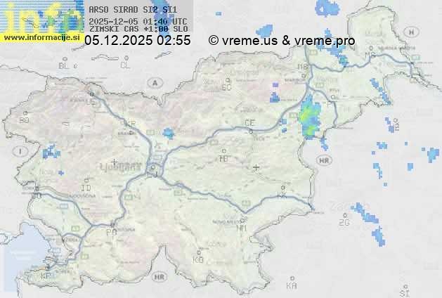 Radarska karta padavin