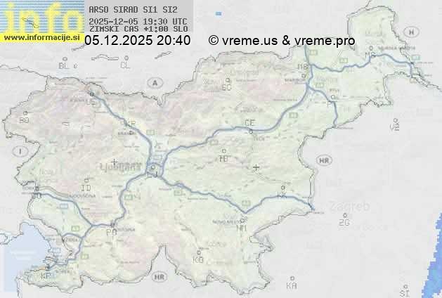 Radarska karta padavin