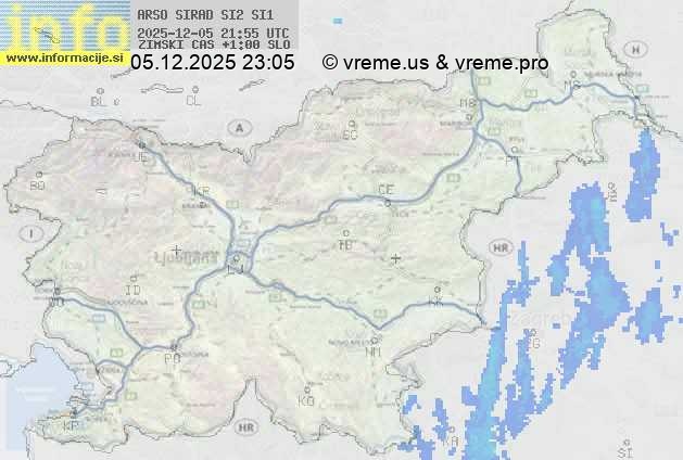 Radarska karta padavin