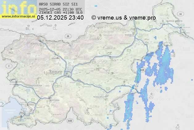 Radarska karta padavin